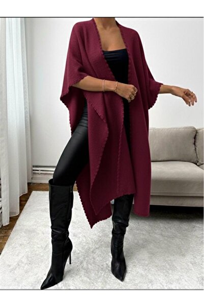 yardıtekstil Poncho Winter Stylish and Elegant Knitwear
