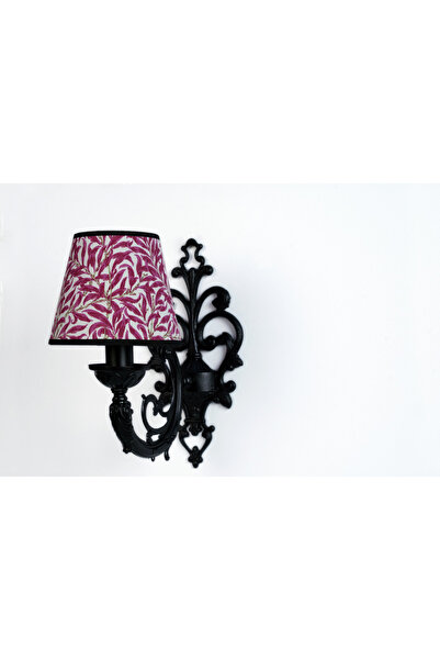 MASSARELLI Artur Single Sconce Black-Fuchsia Floral