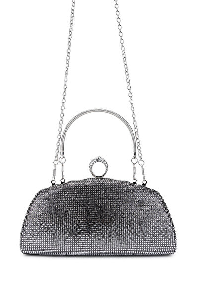 Tamer Tanca Women's Vegan Anthracite Evening Dress Bag