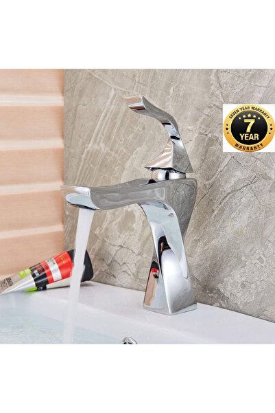 OEM صنبور حوض الحمام بلون الكروم بتصميم عصري، ضمان 7 سنوات، مستورد