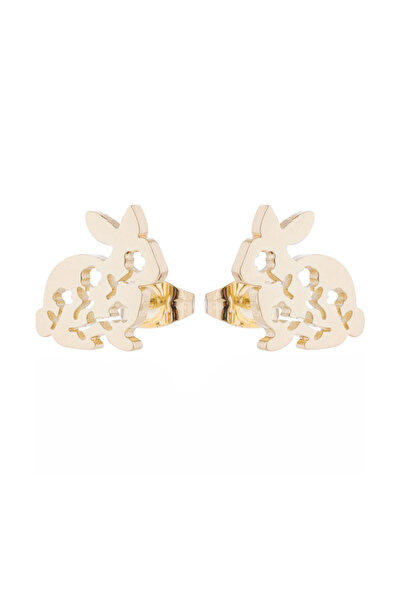 EFAYN.RO Cercei dama, model iepuras, M2, aurii, EFAYN