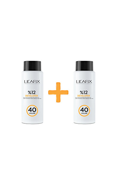 Lilafix Professional Lilafix 2'li Paket 40V Oksidan Krem %12 Developer 60 ml