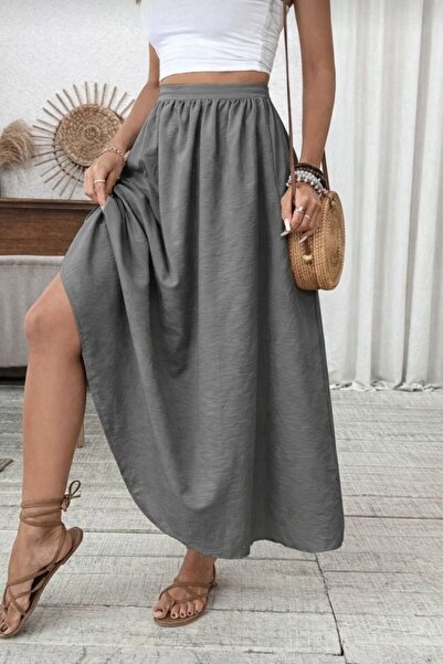 JANES Γυναικεία υφασμάτινη φούστα αλεξίπτωτου με ελαστική μέση