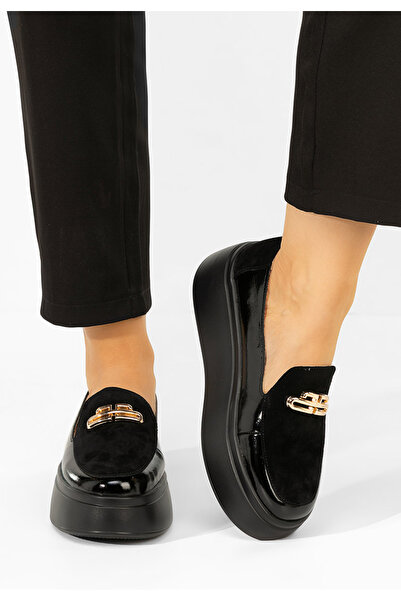 B T Shoes Μοκασίνια γυναικεια δερματινα Graziella μαύρα