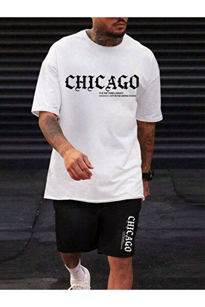 EFFRENATU Unisex Letter Printed T-Shirt – Round Neck, Short Sleeve, Casual Set