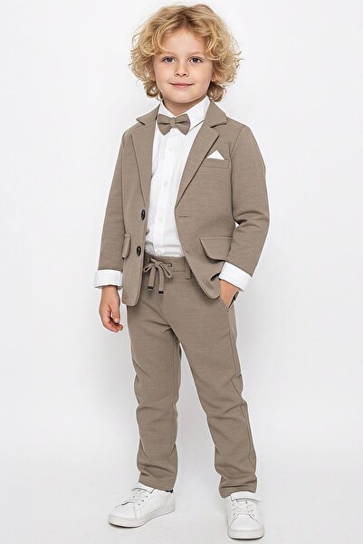 Minigimin Cicileri Costum din 3 piese pentru băieți, cu cămașă și jachetă cu ...