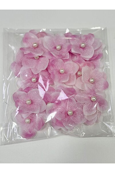 Nikah Şekeri Market İncili Islak Ortanca Yapay Hazır Çiçek 25 Adet Dekoratif ...