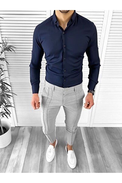 OEM Cămașă pentru bărbați slim