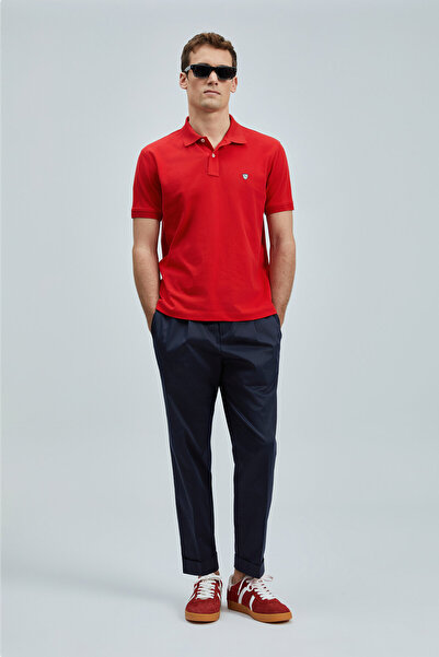 Lufian Minimalist Polo Neck Men's T-Shirt - Short Sleeve - Casual