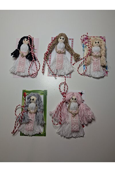 Handmade Minis Boutique Set 5 martisoare brosa handmade, 8 cm