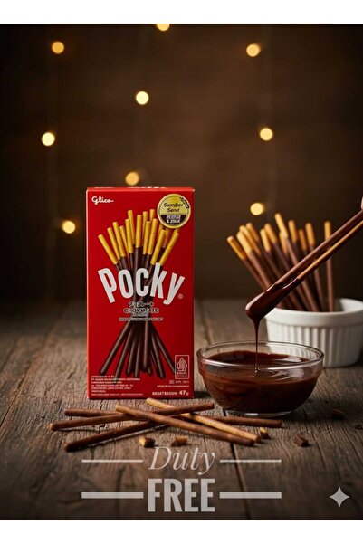 hijazigroup Pocky Chocolate 47g Çikolatalı Çubuk Bisküvi