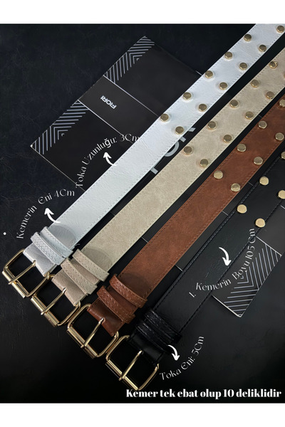 Fiori Makara Toka Women's Trouser Belt, Jacket Belt, Dress Belt, Shirt Belt