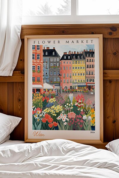 Saturn Vienna Austria Framed Painting Aesthetic Wall Decor for Travel Lovers ...