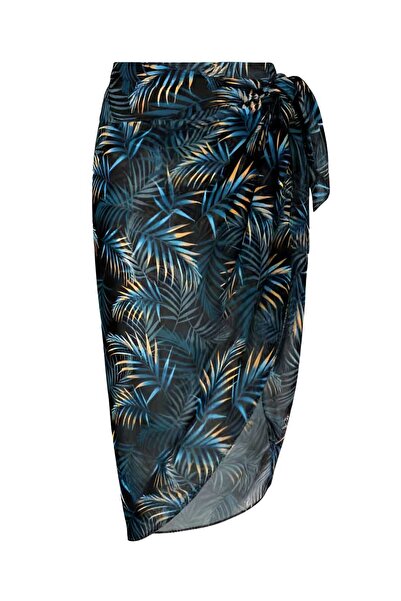 josef mariyy Tropical Patterned Long Beach Pareo