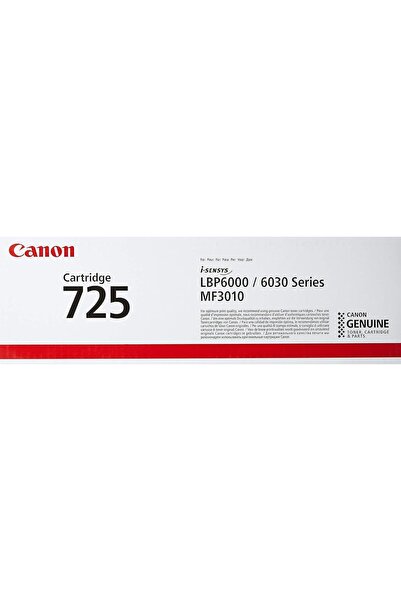 Canon Cartridge 725 Black Toner Genuine i-SENSYS LBP6000 6030 MF3010 Printer ...