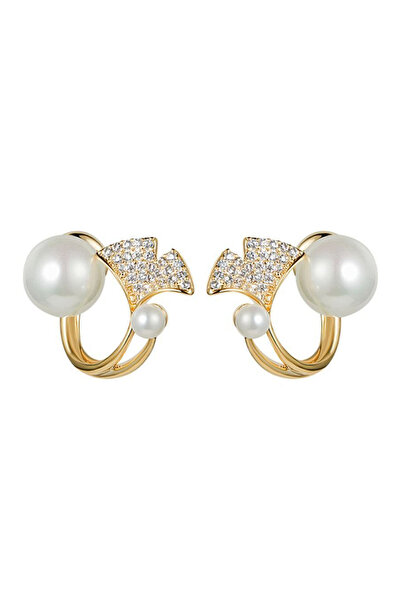 EFAYN.RO Women's earrings, special elegant model, fashion days theme, white, ...