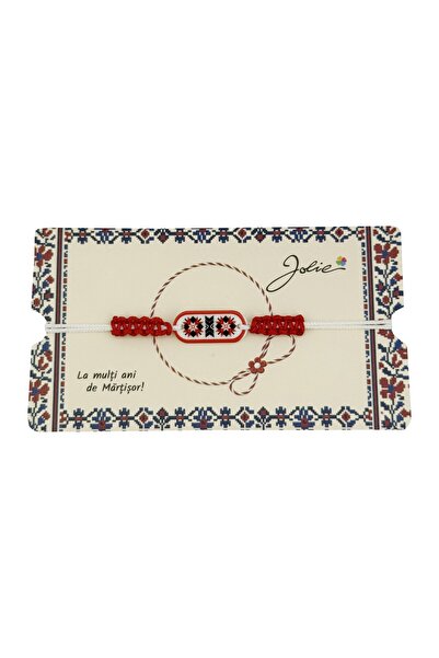 Flippy Martisor de Tip Bratara Norocoasa, Jolie, Ornament Central cu Motive P...