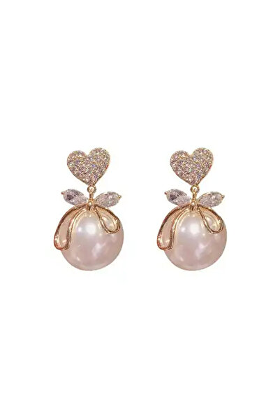 EFAYN.RO Women's earrings, minimalist model with crystals and beads, fashion ...