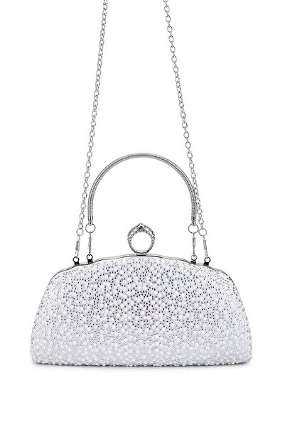 Tamer Tanca Women's Vegan White Evening Bag