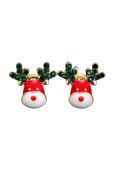 EFAYN.RO Cercei dama, tematica happy winter, model de sarbatoare cu reni simp...
