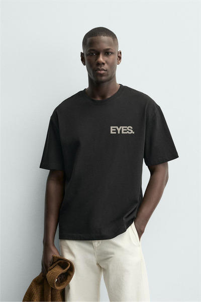 Butik Trend Eyes Eye-Themed Printed Unisex Oversize T-Shirt