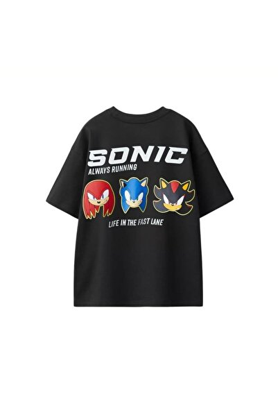 Machetta Children's Sonic Slways Running Printed Unisex Kids Summer T-Shirt