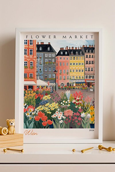 Saturn Vienna Austria Framed Painting Aesthetic Wall Decor for Travel Lovers ...