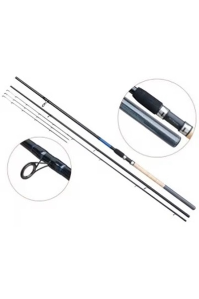 Baracuda Lanseta Evolution Feeder, lungime 3.9 metri, 120 gr, carbon, 3 trons...