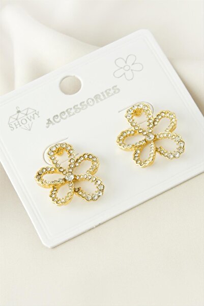 OSENSE Flower Stone Earrings