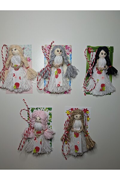 Handmade Minis Boutique Set of 5 handmade brooches, 8 cm