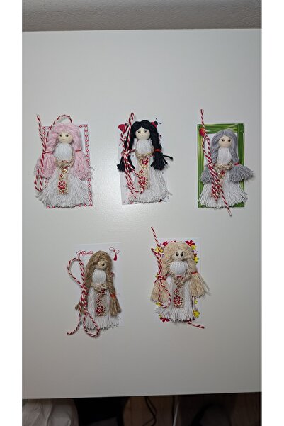 Handmade Minis Boutique Set of 5 handmade brooches, 8 cm