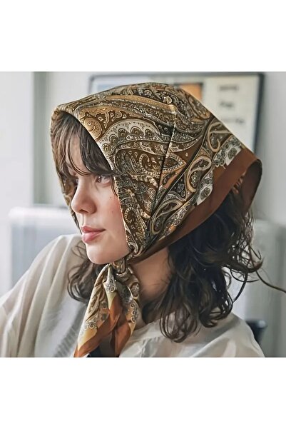 Behills Women's Bandana Scarf 50X50 Square Scarf Rayon Ethnic Patterned Itali...