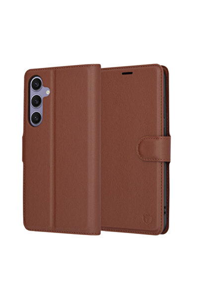 Techsuit Samsung Galaxy S24 Plus Leather Folio, brown