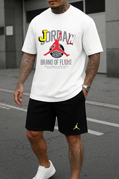 EFFRENATU Unisex Letter Printed T-Shirt – Round Neck, Short Sleeve, Casual Set