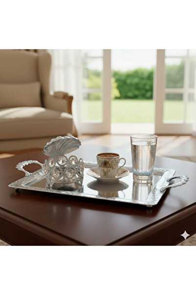 HİLALKRİSTAL Luxury Date Holder - Coffee Side Tray for Turkish Delights - 6 P...
