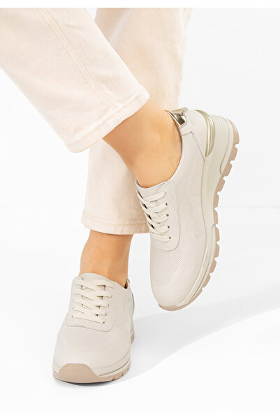B T Shoes Sneakers γυναικεια δερματινα Thanh μπεζ