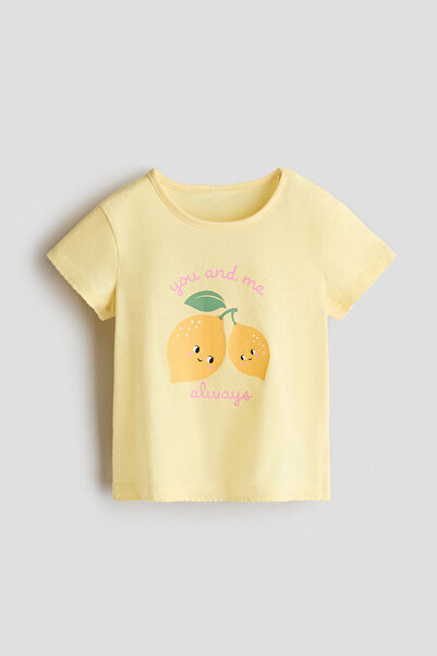 H&M Pamuklu ve Baskılı Üst