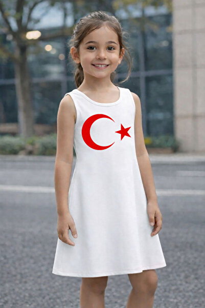 CACTUS COLLECTION Rochie cu imprimeu ATATURK, steag, lună și stea, 29 octombr...