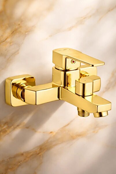 Sardıcı Dubai Gold Square Bathroom Faucet