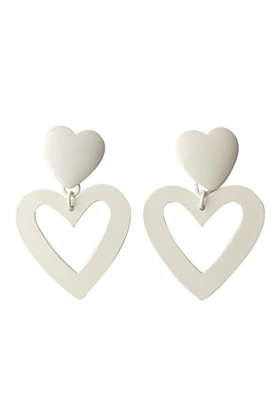 EFAYN.RO Women's earrings with hearts, elegant fashion model, feel the love t...