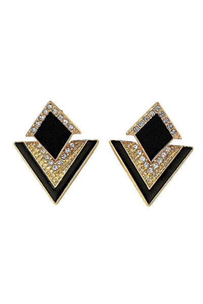 EFAYN.RO Cercei dama, model elegant deosebit, tematica fashion lady, negri cu...