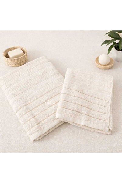 vanillasoft Set de prosoape de baie Vanilla Soft, 2 piese, tip Wave