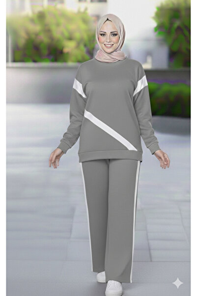 BEYAZTOPTAN Striped Top and Bottom Set