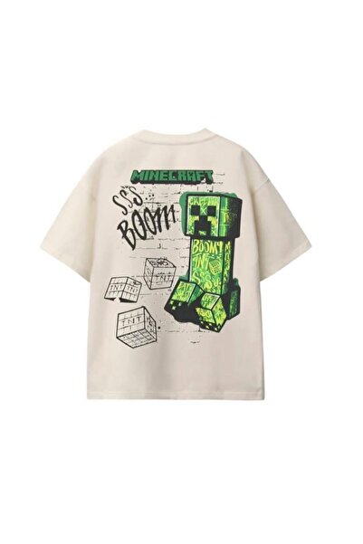 Machetta Dječja Minecraft Boom Štampano unisex letnja majica za decu