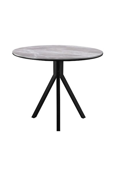 2home Round Dining Table, Marble Gray, Ritmo, 80*70cm
