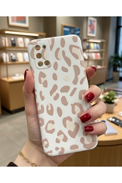 OVADA Samsung Galaxy A51 Uyumlu Leopar Desenli Silikon Telefon Kılıfı