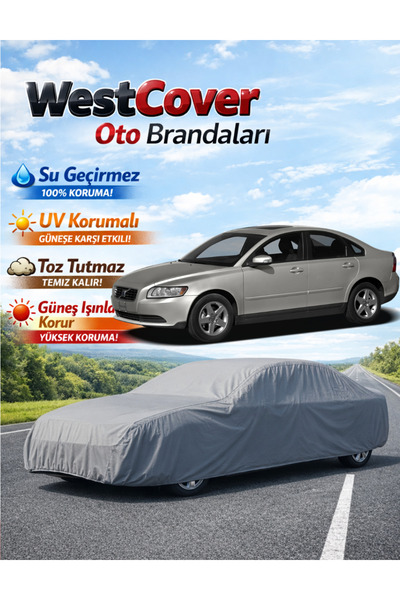 WestCover غطاء سيارة متوافق مع فولفو S40، خيمة مقاومة للماء، غطاء سيارة