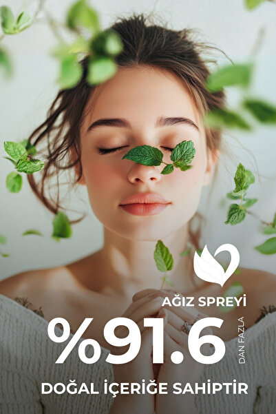 Human Care Ağız Spreyi - Nane & Mentol - Doğal İçerikli Alkolsüz Ağız Kokusu Giderici Önleyici
