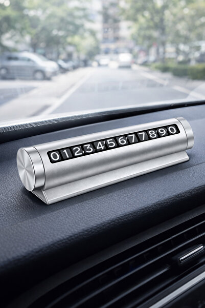 Mega Oto Market Alüminyum Metal Kasa Araç İçi Telefon Numaratör – Numara Çevi...