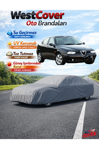 WestCover غطاء سيارة ألفا روميو 156 متوافق، خيمة مقاومة للماء، غطاء سيارة